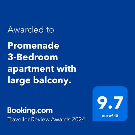 Promenade 3-bedroom With Large Balcony. Apartament